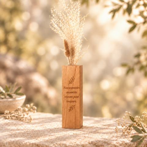 Floraison - Reliquaire en Merisier